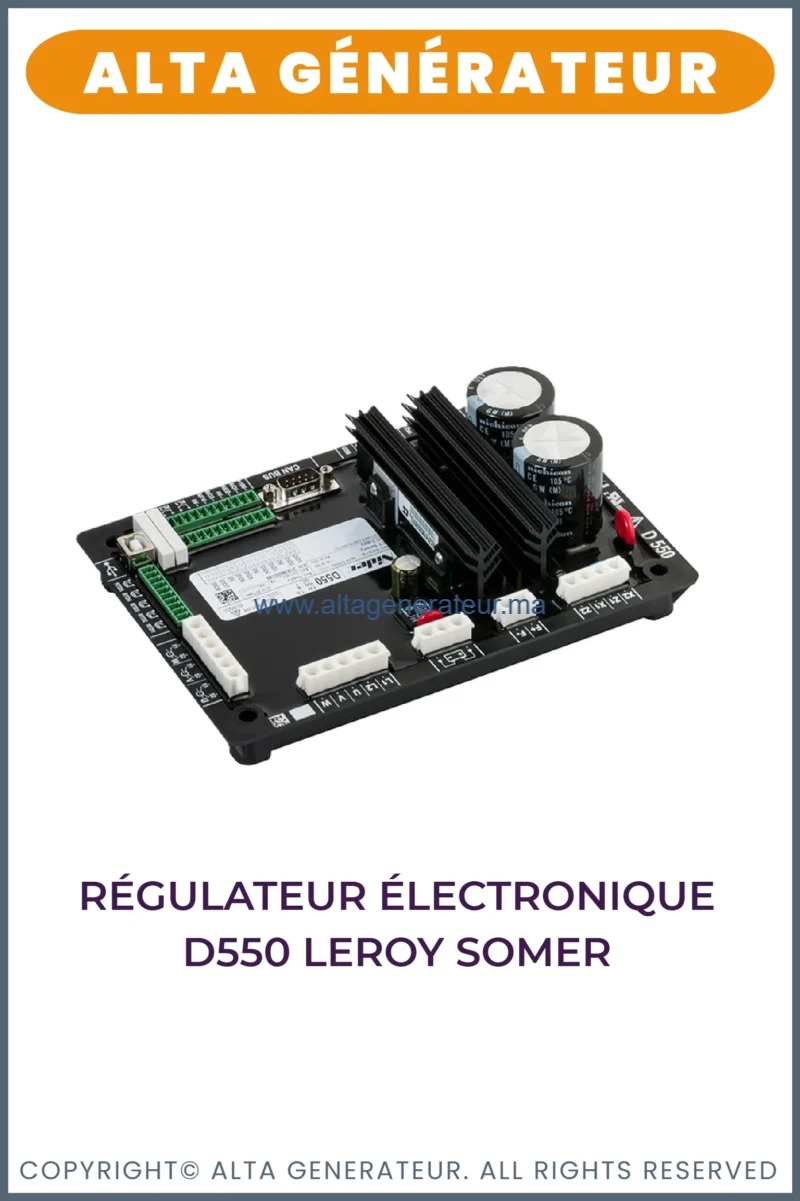 Régulateur électronique D550 Leroy Somer - Location Groupe Électrogène ...