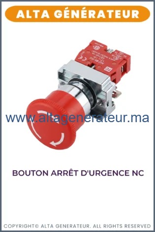 Bouton Arrêt d’urgence NC